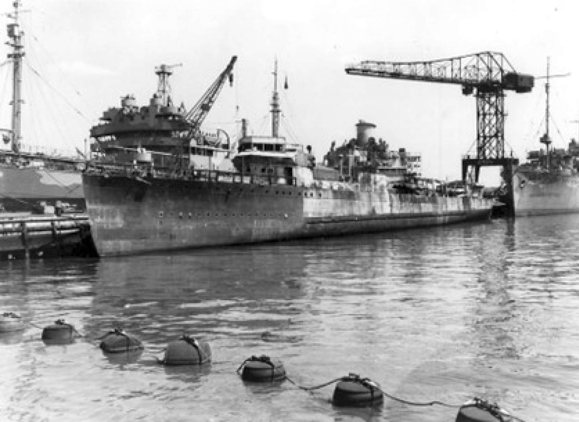 USS Taylor at the Philadelphia Navy Yard on July 15, 1942